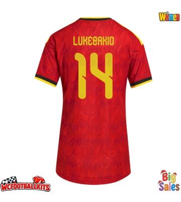 Belgium Dodi Lukebakio #14 Replica Home Stadium Shirt for Women World Cup 2026 Short Sleeve